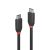 LINDY CAVO USB 3.2 TIPO C A C, 20GBIT/S, BLACK LINE, 1.5M