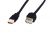 DIGITUS CAVO USB 2.0, A/A, M/F, COLORE NERO, 1,80MT